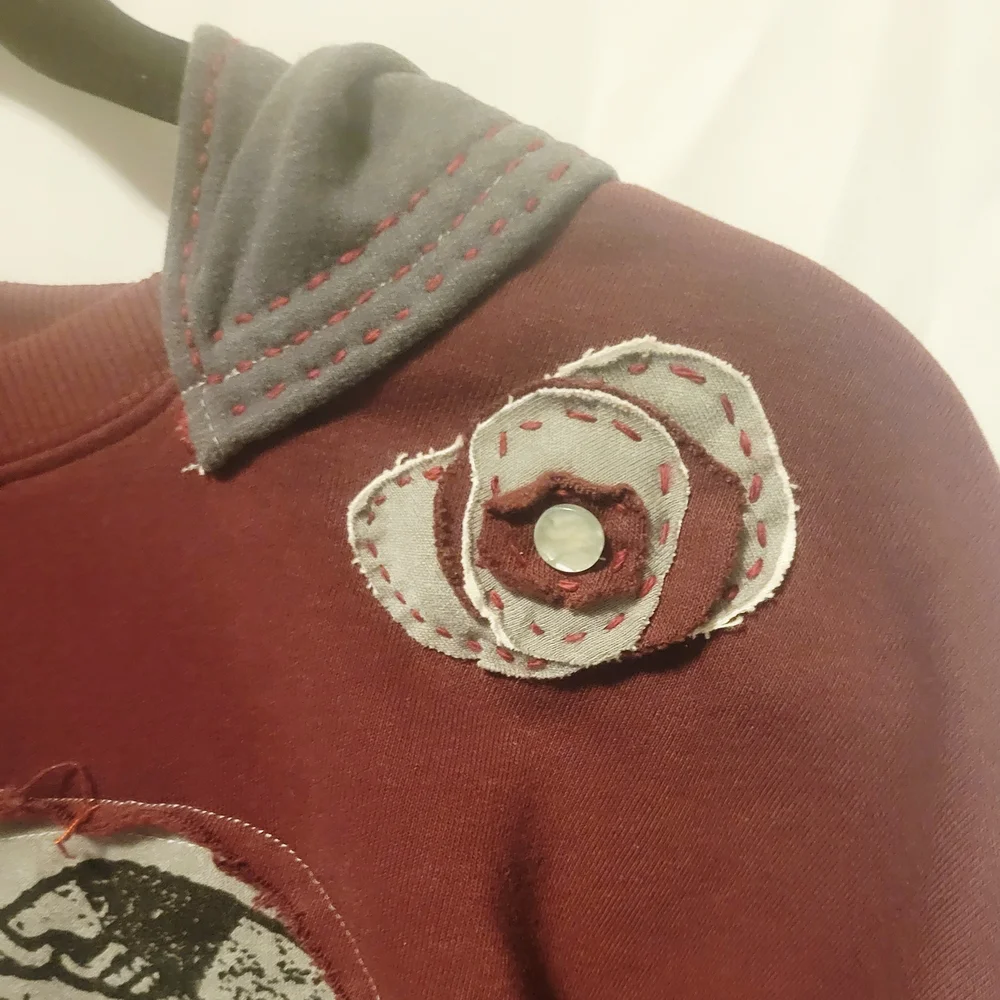 Athletic Works Maroon Graphic Sweater - Picture 5 of 15